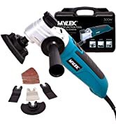 MYLEK Multi Tool 300W Oscillating Electric Multifunction Tools, Quick Blade Release - 48 Piece Ac...