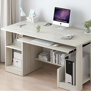 Desk with keyboard tray