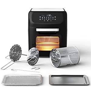 Pro Breeze Air Fryer Airfryer rotisserie dehydrator 12 Litres XL Large Oil Free Fryer deep fat