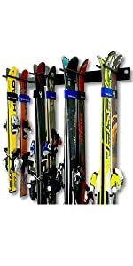 ski rack wall metal pairs 8 two indoor garage home mount strong holiday gift best storeyourboard