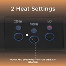 2 heat settings