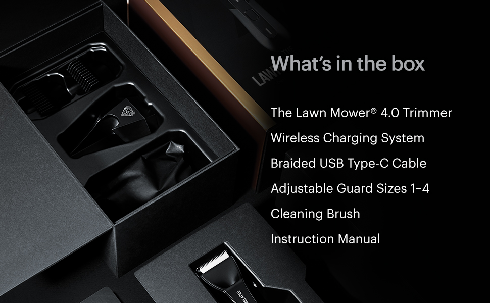 manscaped lawn mower 4 package contents