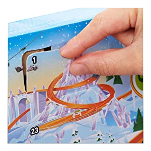 Hot Wheels 2021 Advent Calendar with 24 Surprises that Include 8 1:64 Scale Vehicles