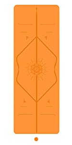 orange yoga mat