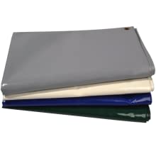 Fabric tarpaulin with flame-retardant, mould-resistant