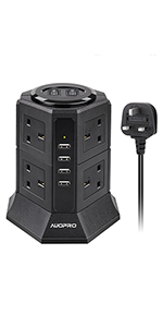 5m tower extension lead with usb