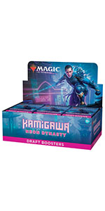 draft booster, neon dynasty, kamigawa, ninjas, cyberpunk, cards, trpg, games