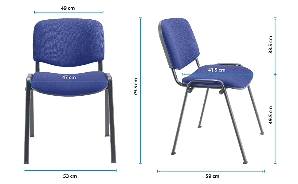 dimensions stacking reception chair