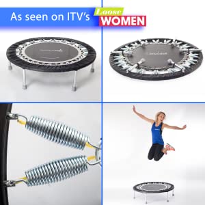 fitness trampolines indoor trampoline with handle rebounders rebound uk