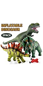 Inflatable dinosaur toys