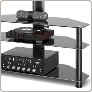 glass tv stand