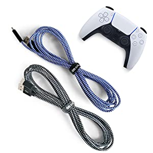 2 pack PS5 charger cable 