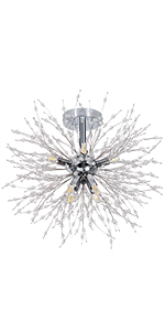 Fireworks Crystal Ceiling Light