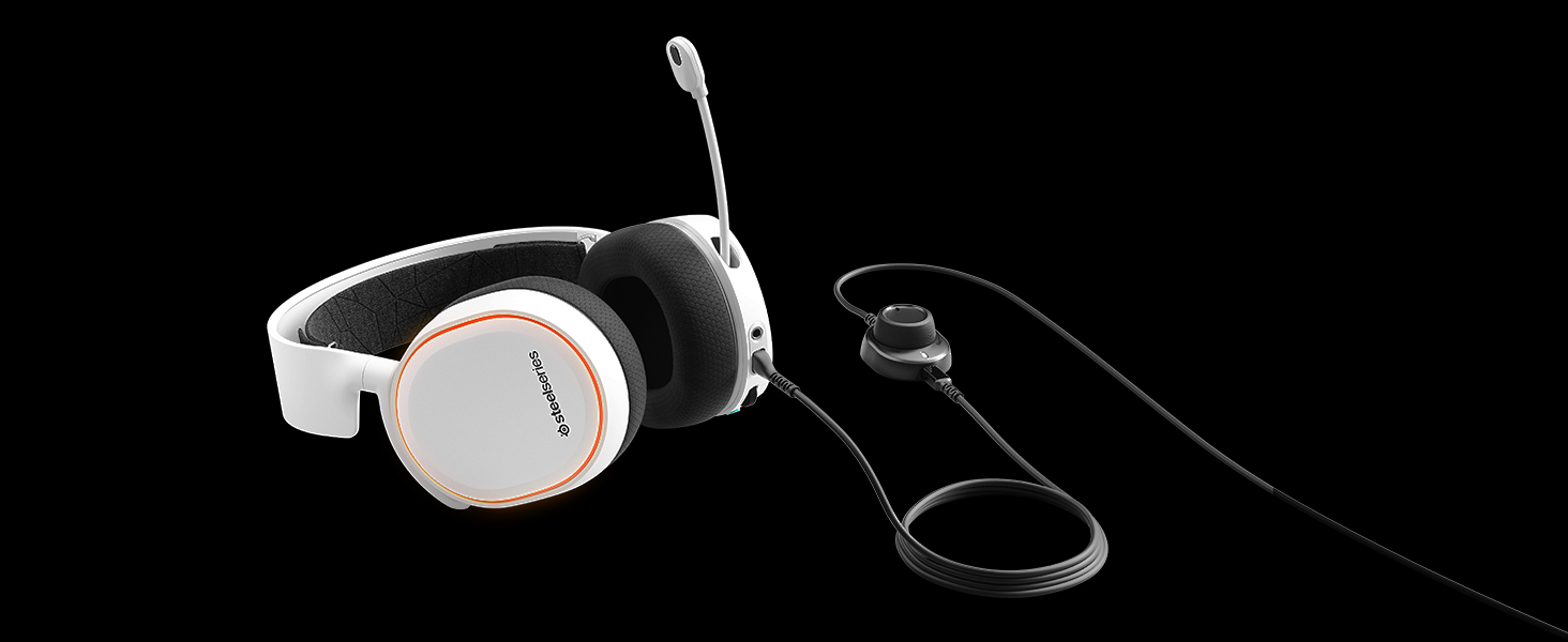SteelSeries Arctis 5, Gaming Headset, RGB Illumination, DTS Headphone X v2.0 Surround for PC and PS4