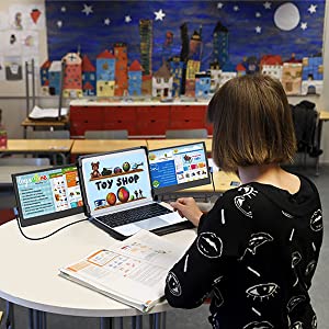 OFIYAA P2 Dual Portable Monitor Laptop Screen Extender