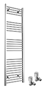 towel radiator bathroom radiators 500mm wide heated towel rail chrome flat panel wall mounted ladder
