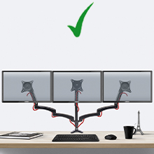 landscape, sideways, horizontal, correct, better, adjusted, 3 joints, arm, cable, tidy, loops,