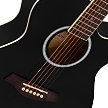 3 4 acoustic guitar, acoustic guitar, cutaway guitar, cutaway acoustic guitar, tiger guitar