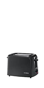 Bosch TAT3A0133G Village Collection Toaster, Two Slice - Black