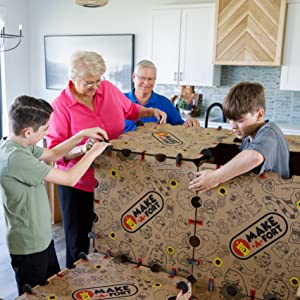 Constructing Fort with Family & Friends