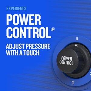 Nilfisk Experience in power control adjust pressure with a touch