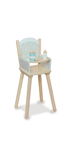 wooden high chair, indigo jamm, plastic free