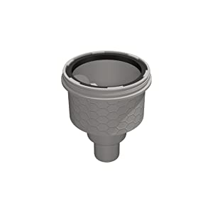 Vertical drain pan without odour trap.