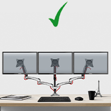 landscape, sideways, horizontal, correct, better, adjusted, 3 joints, arm, cable, tidy, loops,