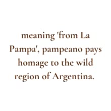 Meaning from La Pampa