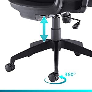 height adjustable desk chair