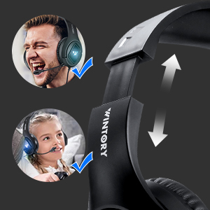 pc headset for flexible headband