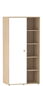 Junior Vida Neptune 1 Door Wardrobe, White & Oak