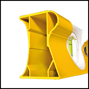 Extremely durable, torsion-resistant aluminium R profile.