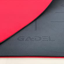 Yoga Alignment Lines Rubber Yoga Mat Rubber Gym at excercise Mat Pro Large Foam Mats Equipment Mat 