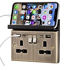 twin socket with usb & Shelf