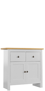 Vida Designs Arlington 2 Drawer 2 Door Sideboard, White