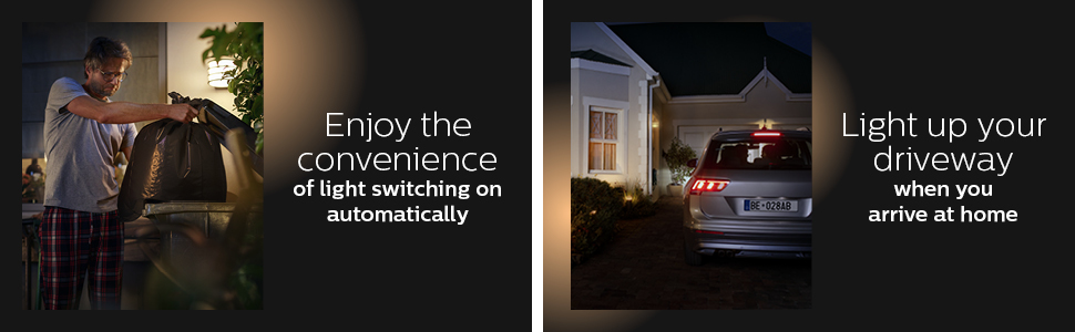 Enjoy the convenience of light switching on automatically