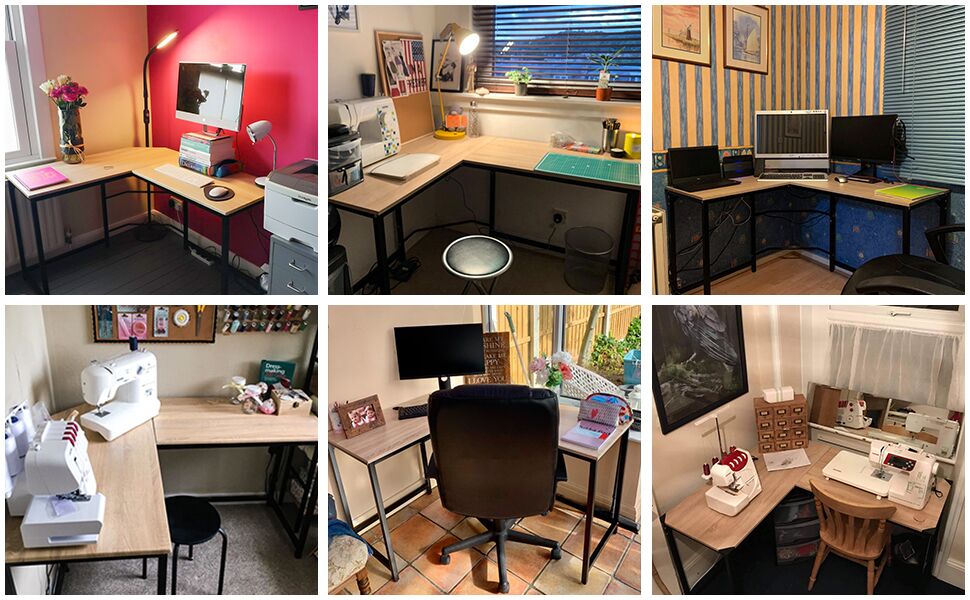 corner desk kapok-oak customer disply 