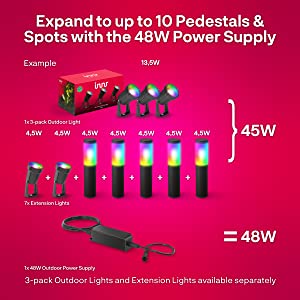 Expand your Outdoor Lighting to up to 10 lights
