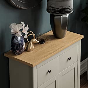 Vida Designs Arlington 2 Drawer 2 Door Sideboard, Grey