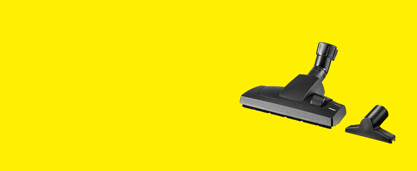 Household set with dry and upholstery nozzle
