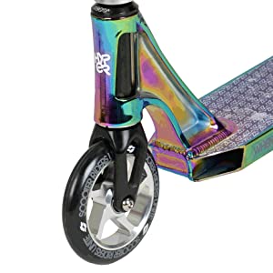 stunt scooter riprail trick pro spin jump kick push kids 360 freestyle boys girls jet fuel neochrome