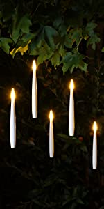 noma flighting candles christmas solar indoor outdoor battery light