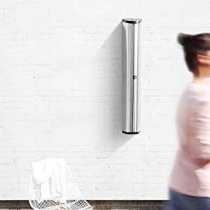wallfix; retractable airer; washing line wall; wallmounted
