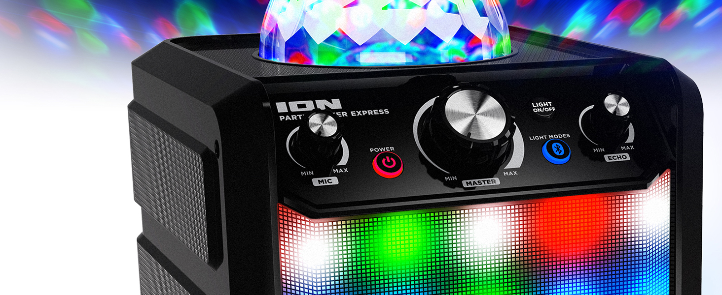 Wireless Bluetooth Speaker System/Karaoke Machine with Karaoke Microphone, Battery Powered 40W Power