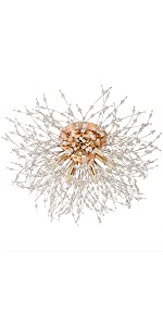 Golden Crystal Ceiling Light Chandelier
