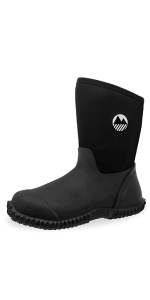 Womens ladies wellingtons short wellies boots neoprene waterproof warm yard walking comfortable