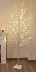 6FT 200LED White Fairy Lights Tree