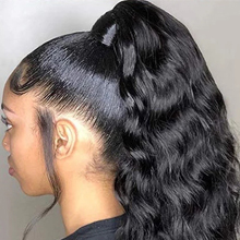 body wave make ponytail