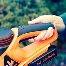 LawnMaster 24V Cordless Hedge Trimmer Soft Grip